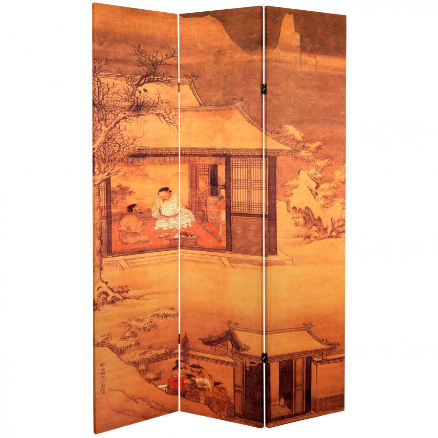 6 ft. Tall Chinese Landscapes Canvas Room Divider