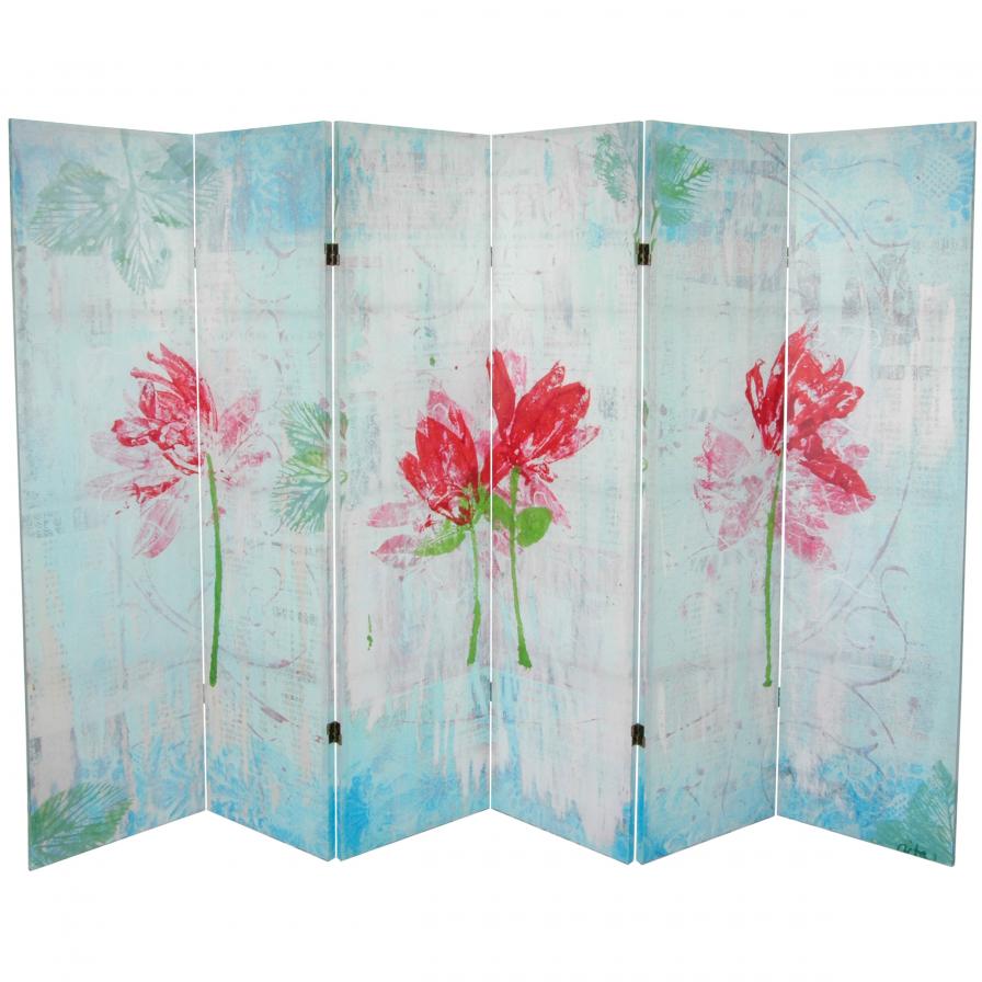 5&frac14; ft. Spring Morning Canvas Room Divider