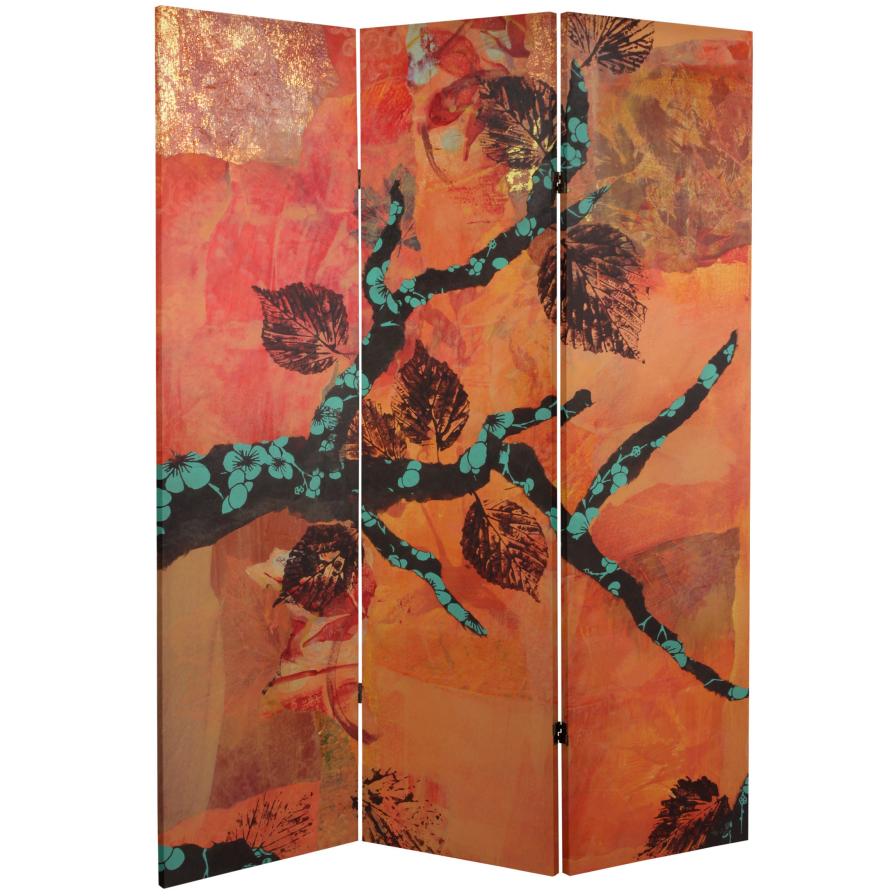 5 ft. Tall Rich Autumn Canvas Room Divider