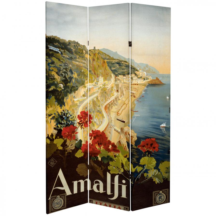 6 ft. Tall Amalfi/Riviera Canvas Room Divider 6 ft. Tall Amalfi/Riviera Canvas Room Divider