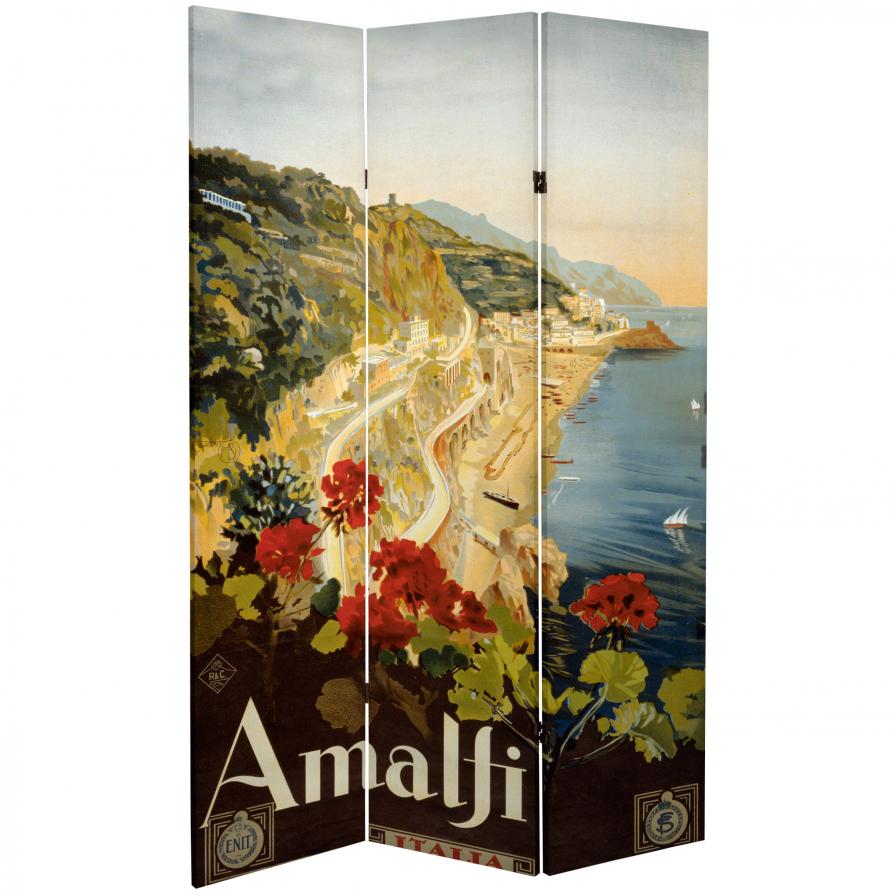 6 ft. Tall Amalfi/Riviera Canvas Room Divider