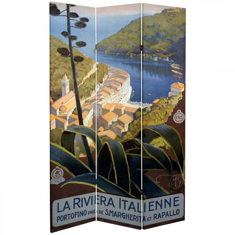 6 ft. Tall Amalfi/Riviera Canvas Room Divider 6 ft. Tall Amalfi/Riviera Canvas Room Divider