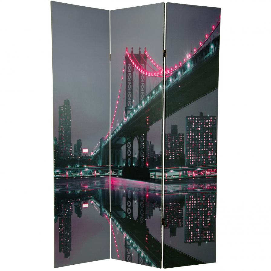 6 ft. Tall New York State of Mind Room Divider 6 ft. Tall New York State of Mind Room Divider