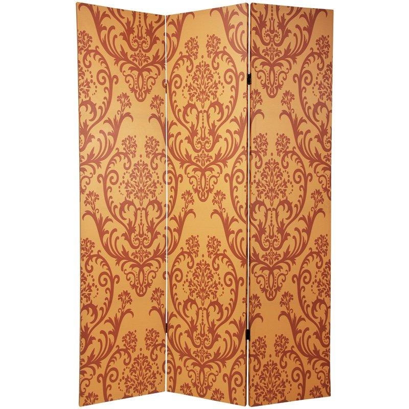 6 ft. Tall Double Sided Damask Room Divider