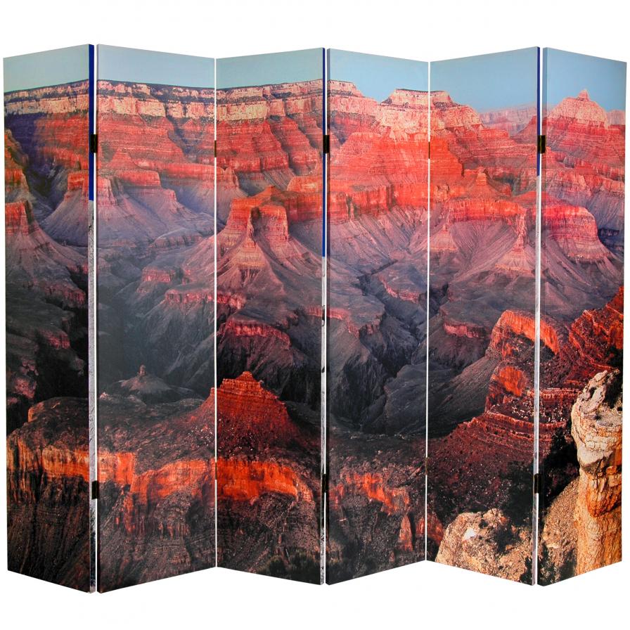 6 ft. Tall Monuments Room Divider - Rushmore/Grand Canyon