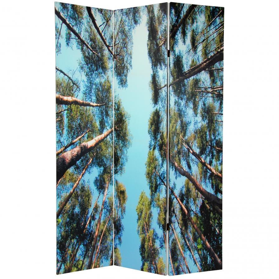 6 ft. Tall Double Sided Trees Room Divider