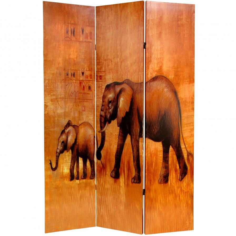 6 ft. Tall Giraffe & Elephant Room Divider