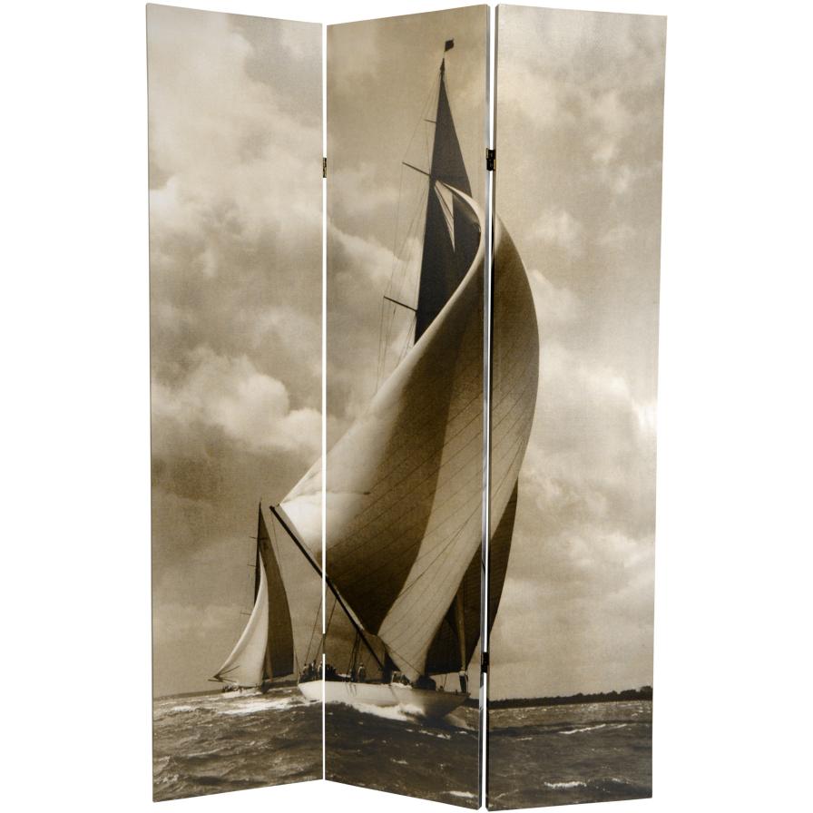 6 ft. Tall Sailboat Room Divider